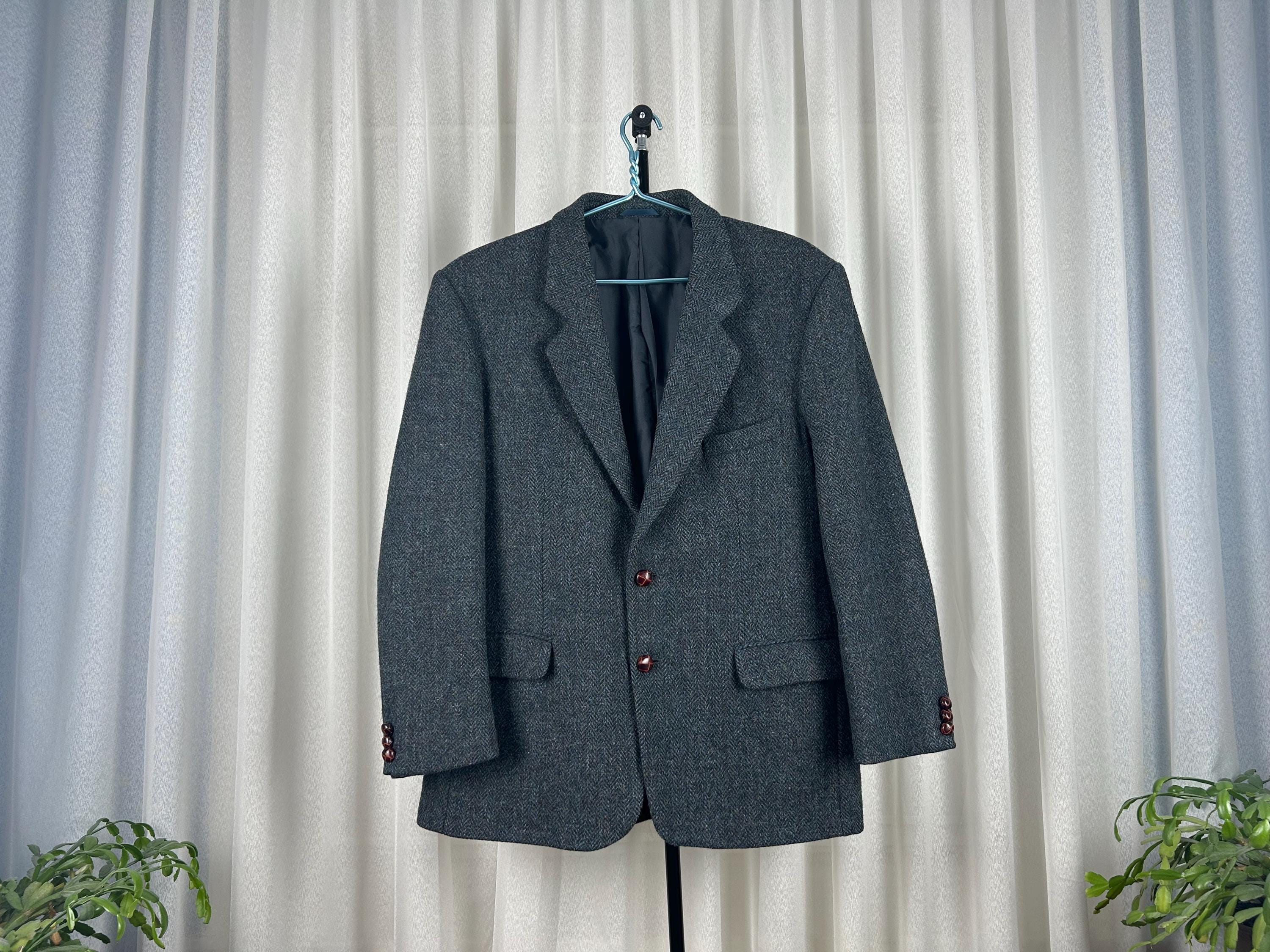 Veste Tweed Mears Hacking Jacket UK 12 – Équitation Campagne – Laine Verte