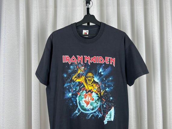 2005 Iron Maiden Tour T-shirt Eddie Rips up Europe Heavy Metal