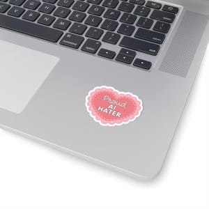 Proud AI Hater Vintage Anti-AI Kiss-Cut Stickers: Retro Tech Decals image 5