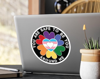 LGBTQ+ Safe Space Vinyl Decal: Pride Affirmation Sticker