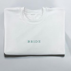 Embroidered Bride Sweatshirt | Bride Jumper | Hen Party Jumper | Women’s Jumper | Embroidered Mrs Jumper |