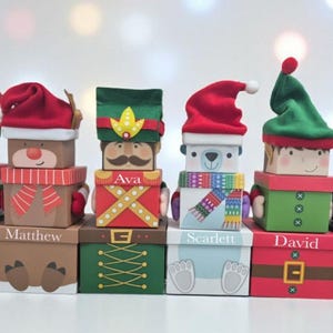 Personalised Christmas Eve Box | Polar Bear Box | Personalised Nutcracker Christmas Box | Reindeer Xmas Box | Snowman Box | Penguin Gift Box