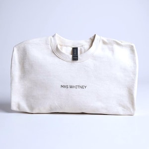 Embroidered Bridal Sweatshirt | Bride Jumper | Hen Party Jumper | Women’s Jumper | Embroidered Mrs Jumper |