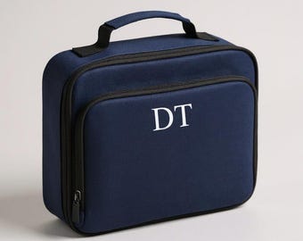 Gepersonaliseerde lunchkoeltas | Lunchtas met initialen | Koeltas lunch | Terug naar school | Lunchtas heren | Lunchbox | Lunchtas |