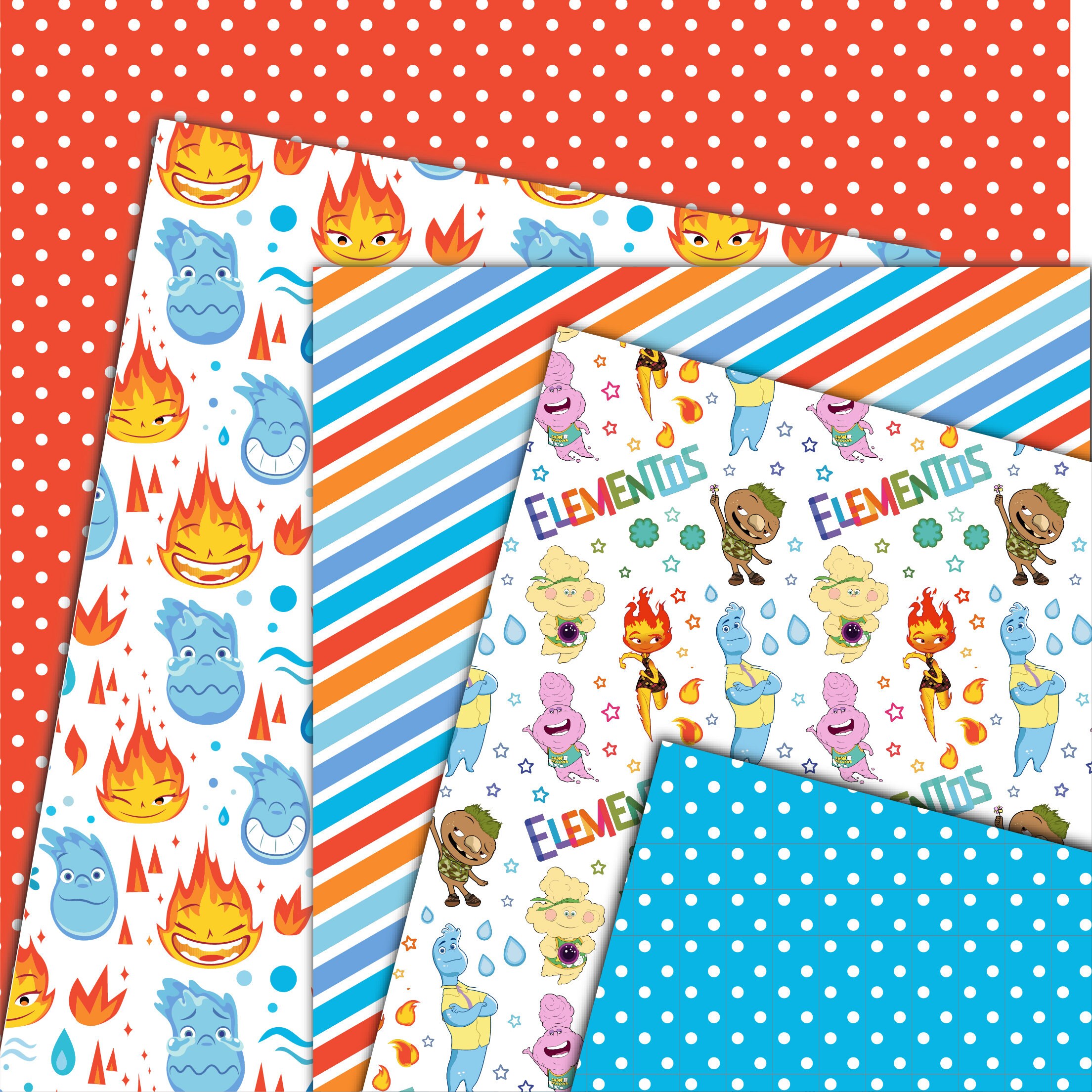 Elemental Printable Paper Pack / Digital Files / Elemental Clipart, PNG ...