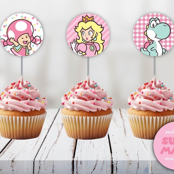 Rundschreiben und Berichte zur Cupcake-Dekoration von Princesa Peach