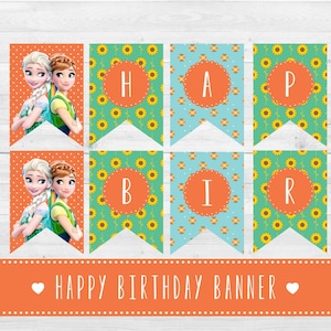 Frozen Fever Printable Birthday Banner