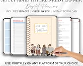 Undated  Adult ADHD Hyperlinked Digital Planner iPad GoodNotes Planner Adult ADHD Daily Weekly Monthly Planner Android Digital Planner Gifts