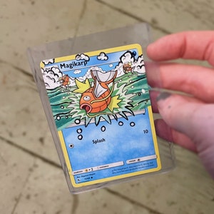 Carte à collectionner Pokémon peinte à la main