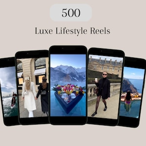 500 Luxe Lifestyle Reels: Faceless Marketing Content (Digital Download)