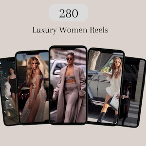 280 Luxury Women Reels: Faceless Marketing Content (Digital Download)
