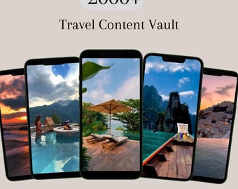 2000+ Luxury Travel Reels: Faceless Marketing Content (Digital Download)