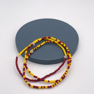 Arizona State University Sun Devils Seed Bead Bracelets | Handmade College Jewelry, Boho Stacking, Game Day Fan Gift for Him & Her