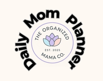 Daily Mom Planner | Busy Mom Organizer | Pastel Printable Planner | Daily Schedule + To-Do | Instant Download -The Organized Mama Co.