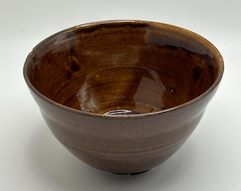 Brown ceramic bowl, small