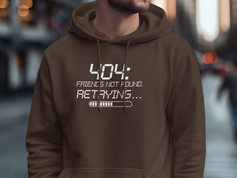 Funny Introvert Shirt | Anti Social Club Humor | 404 Error Tee | Social Anxiety Shirt | Dark Humor Apparel | Tech Humor | Homebody Mood image 7