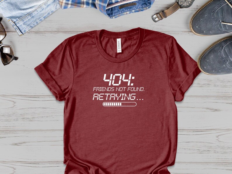 Funny Introvert Shirt | Anti Social Club Humor | 404 Error Tee | Social Anxiety Shirt | Dark Humor Apparel | Tech Humor | Homebody Mood image 5