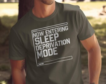 Funny Programmer Shirt | Sleep Deprivation Mode | Coding Humor Tee | Geek Gift | Tech Life Shirt for Moms & Dads | Software Engineer