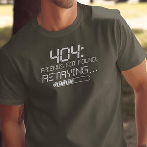 Funny Introvert Shirt | Anti Social Club Humor | 404 Error Tee | Social Anxiety Shirt | Dark Humor Apparel | Tech Humor | Homebody Mood image 6