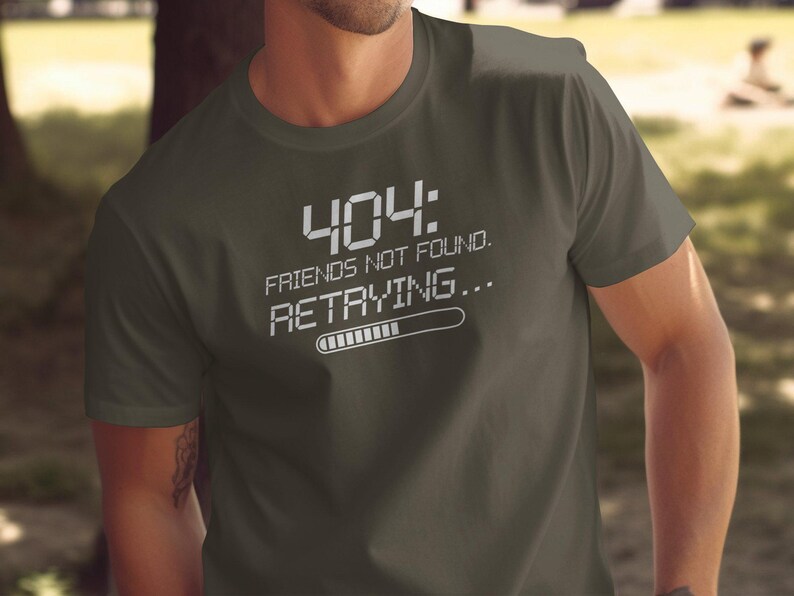 Funny Introvert Shirt | Anti Social Club Humor | 404 Error Tee | Social Anxiety Shirt | Dark Humor Apparel | Tech Humor | Homebody Mood image 6