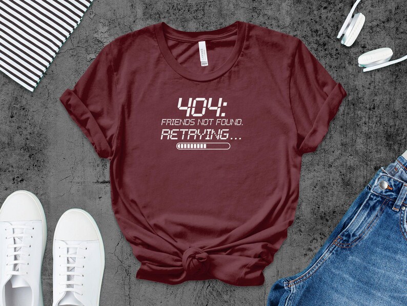 Funny Introvert Shirt | Anti Social Club Humor | 404 Error Tee | Social Anxiety Shirt | Dark Humor Apparel | Tech Humor | Homebody Mood image 3