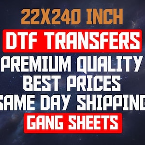 Custom DTF Transfers: Gang Sheet, T-Shirt Iron-On