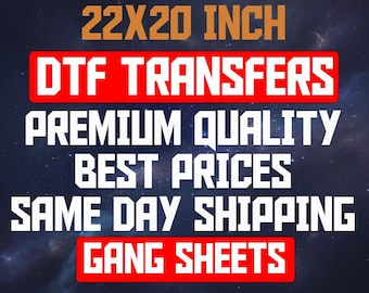 Custom DTF Transfers: T-Shirt Heat Transfer, Gang Sheet Prints