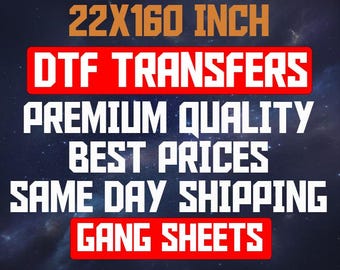 Custom DTF Transfers: Gang Sheet, T-Shirt Heat Transfer