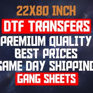 Custom DTF Transfers: T-Shirt Heat Transfer, Gang Sheet