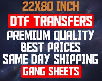 Custom DTF Transfers: T-Shirt Heat Transfer, Gang Sheet