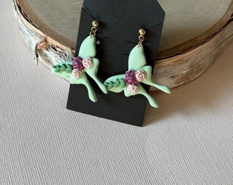 Butterfly Clay earrings