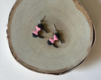 Minnie Mouse ear studs