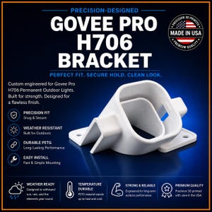 Govee Pro Compatible (10 Pack) Angled Tilted Bracket Model H706, H806.