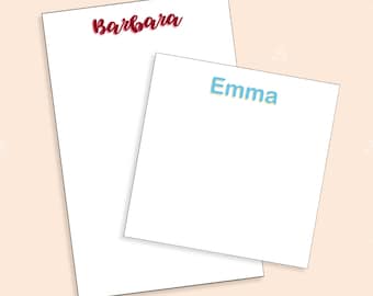 Gepersonaliseerde notitieblok | Op maat gemaakt notitieblok voor persoonlijk of zakelijk briefpapier