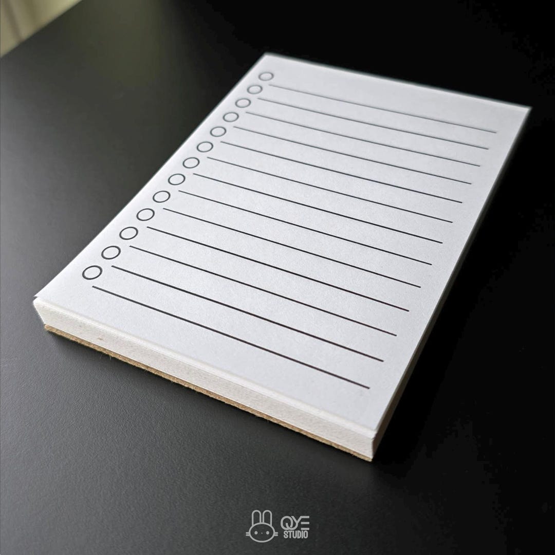 Mini Minimalist Checklist Notepad - Etsy