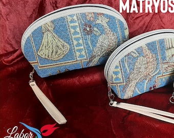 Turkish Patterned Matryoshka Bags, Nested Fabric Purses, Makeup Organizer, Boho Style Gift Bags, Kilim Tapestry Wallet, Eco-Friendly Storage