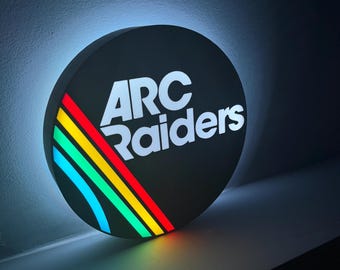 ARC Raiders Inspired LED Wall Light – Gaming Logo Decor