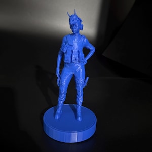 Replika av THE FINALS Respawn-statyn – 3D-utskrivet samlarobjekt för spel | Röda och blå spelarfigurer | Gåva för FPS-spelfans | Utställningsobjekt för e-sport