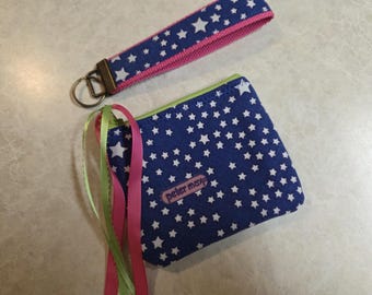 Peter Max Pretty coin Change Purse plus Keychain Fob