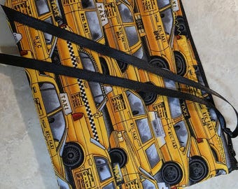 New york city taxi yellow cab coin change purse I love nyc
