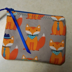 Shibu Inu Dog FOX Fabric Coin Purse Pouch