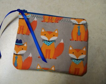 Shibu Inu Dog FOX Fabric Coin Purse Pouch