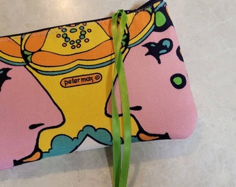 Peter Max Fabric Padded Make up Pouch.