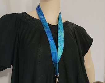 Ocean fabric Lanyard