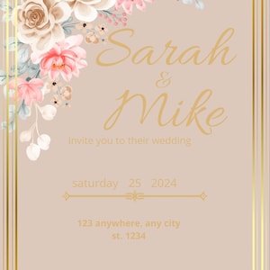 Wedding invitation