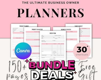 Business Planner Editable & Printable | Business Planning | Business Planner | Business Bundle | 2025 Business | Small Business