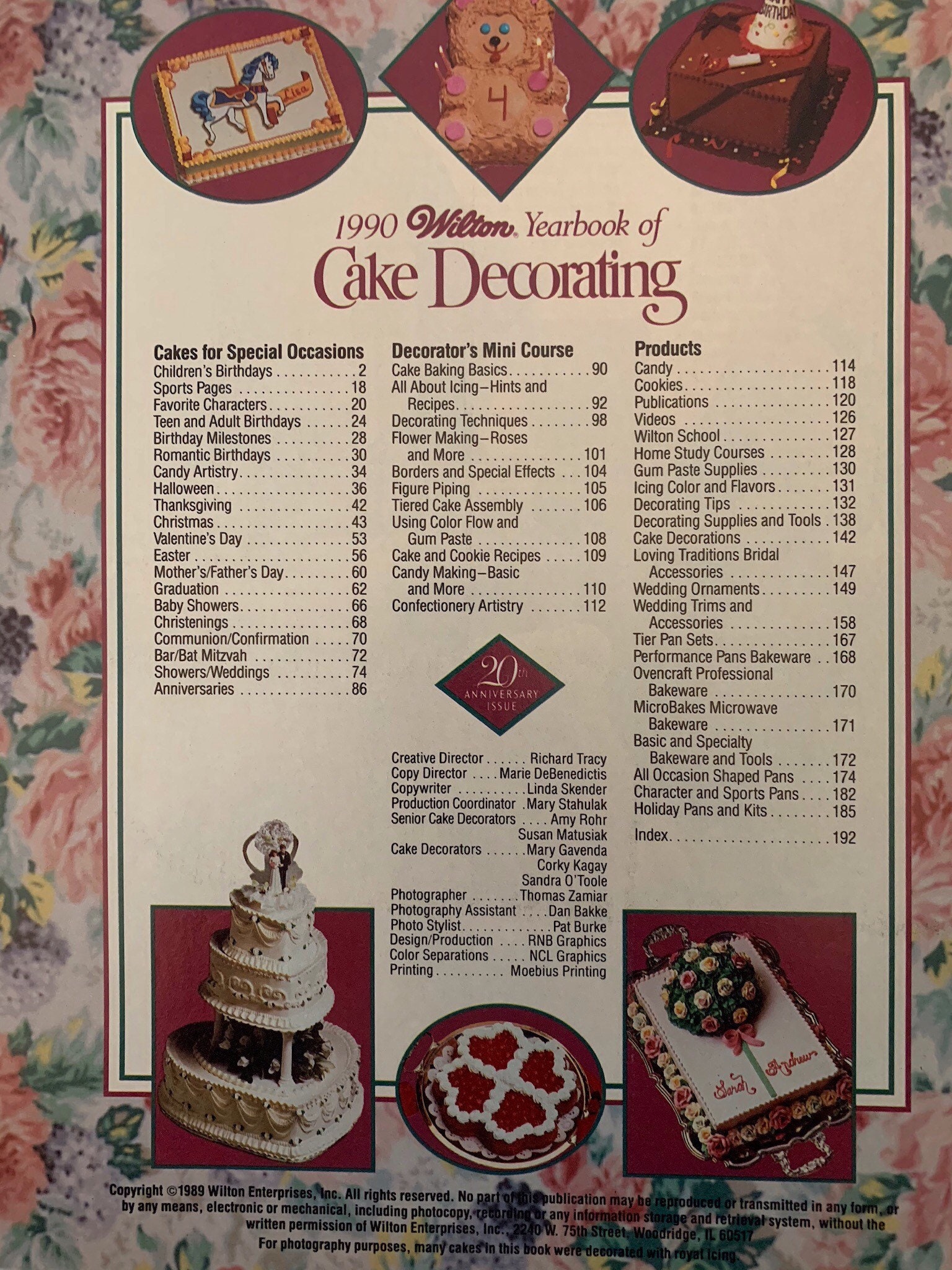 1990 Wilton Cake Decorating Yearbook - Etsy