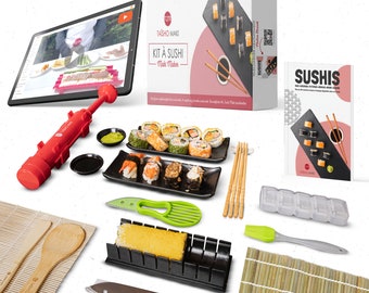 TANOSHI - Kit Sushi - Kit Complet pour Réaliser 24 à 30 Sushis - Facile
