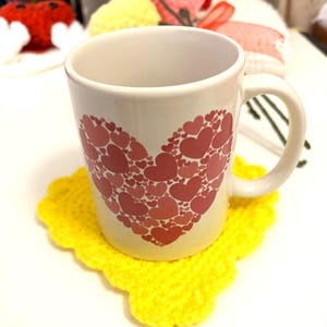 Heart Shaped Coaster with Shell Border