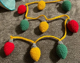 Crochet Christmas Bulb Garland Pattern